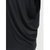 Bluzka XXL w luźnym stylu oversize - czarna wieczorowa
